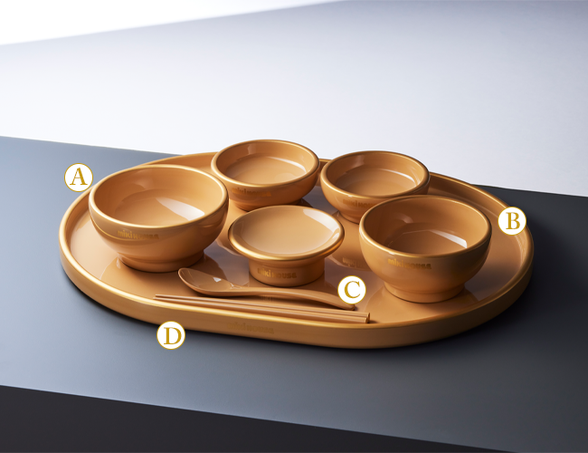 MIKI HOUSE x Wajima-Nuri Okuizome Meal Set